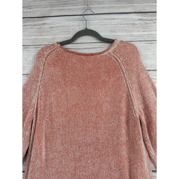Free People Striped Super Soft Tunic Sweater Womens Small Pink Orange White - Picture 4 of 12